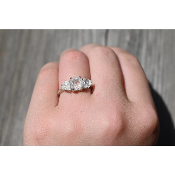 Engagement rings, raw diamond ring, raw stone ring, alternative engageme… - Picture 1 of 6